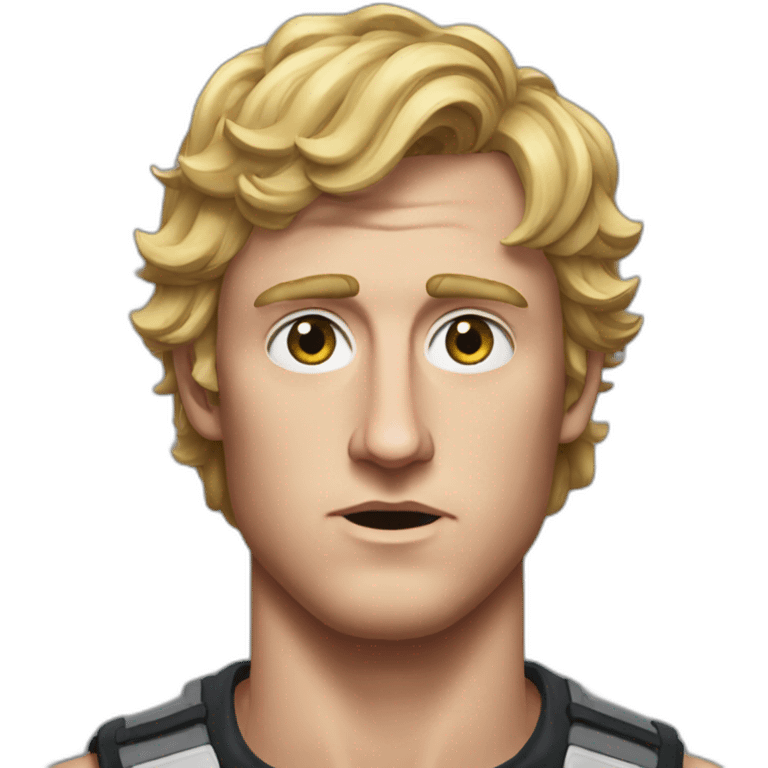 logan paul, serious emoji