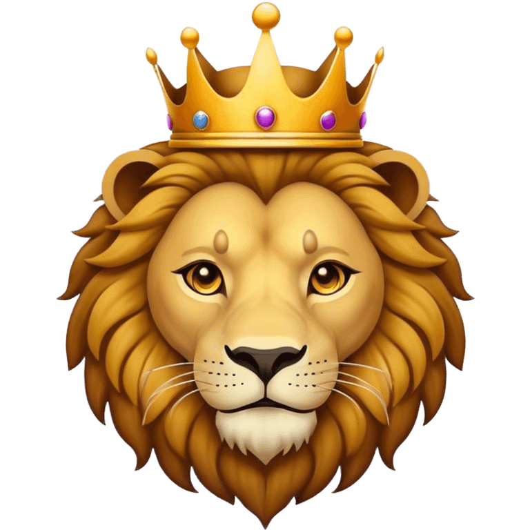 king lion head svg emoji