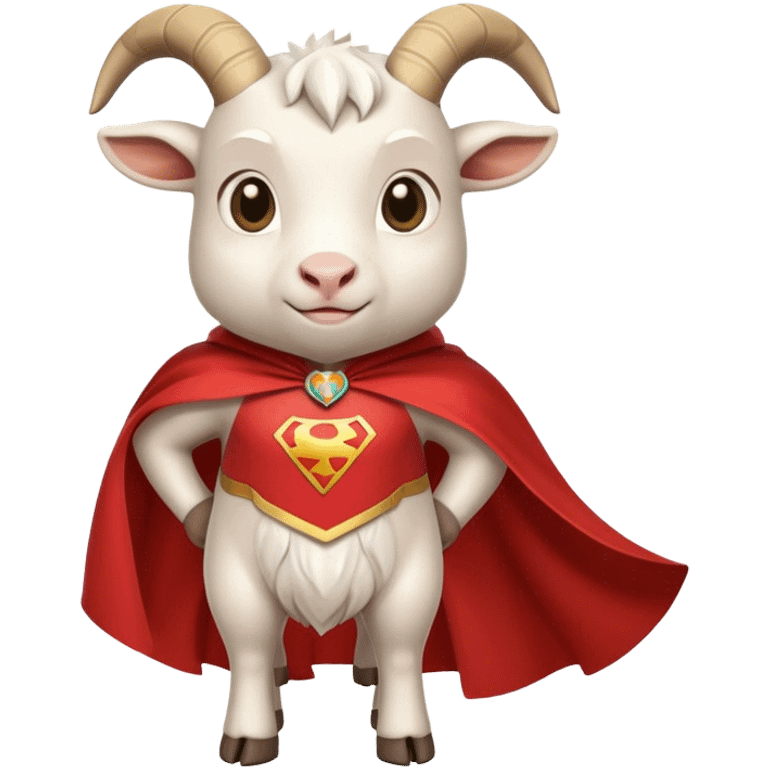 super goat with cape emoji