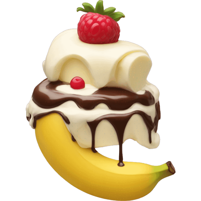 a banana split emoji