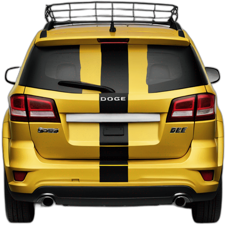 Dodge Journey painted as bee emoji