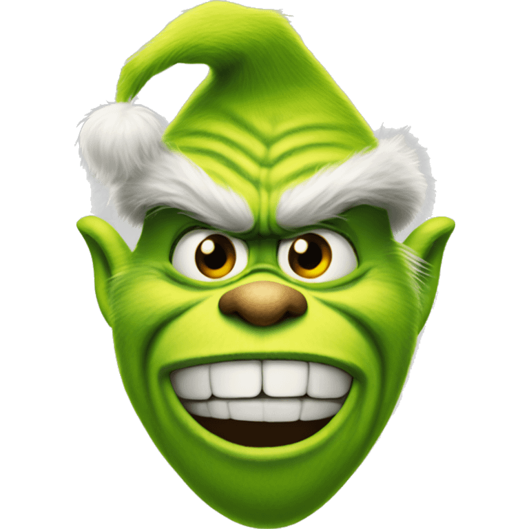 Grinch like in the movie emoji