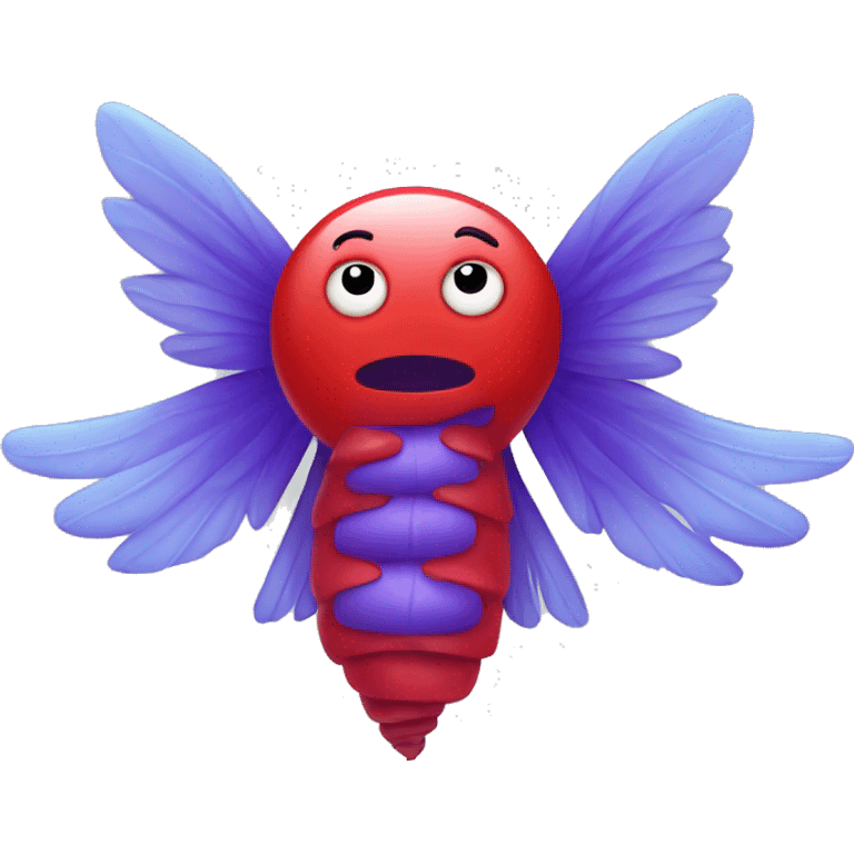 Germ with wings red emoji