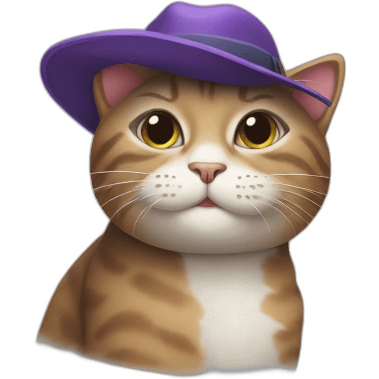 Cat with hat  emoji