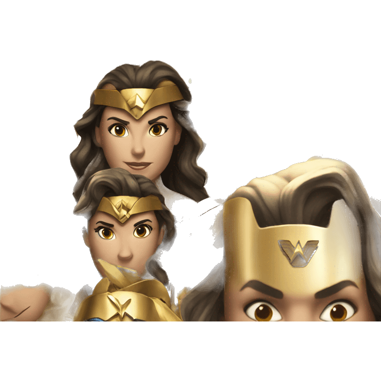 Wonder Woman gold w emoji emoji