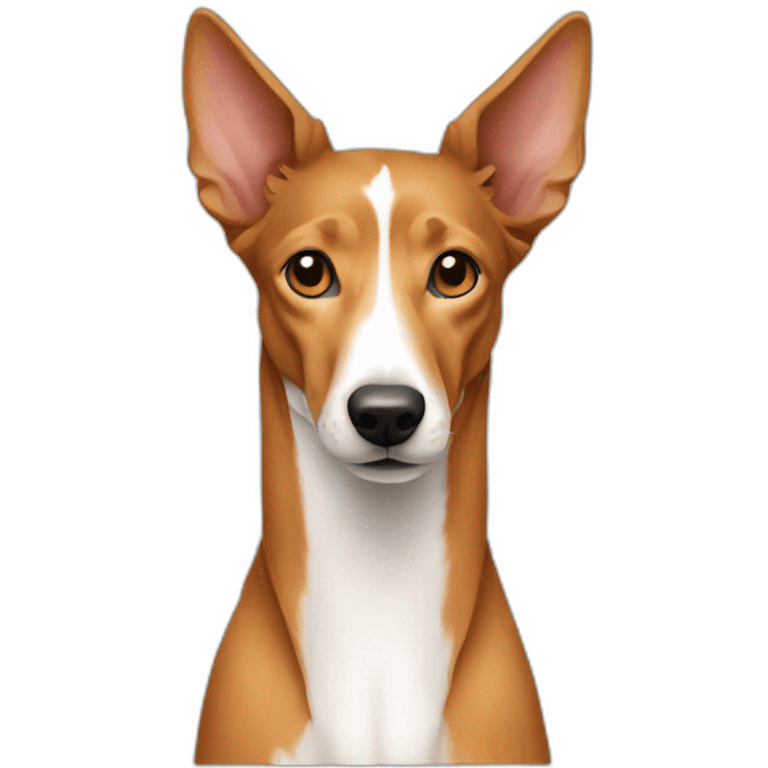 Portuguese podenco dog with long hair emoji