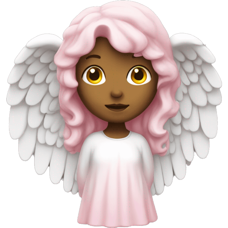  white pink  angel statue emoji