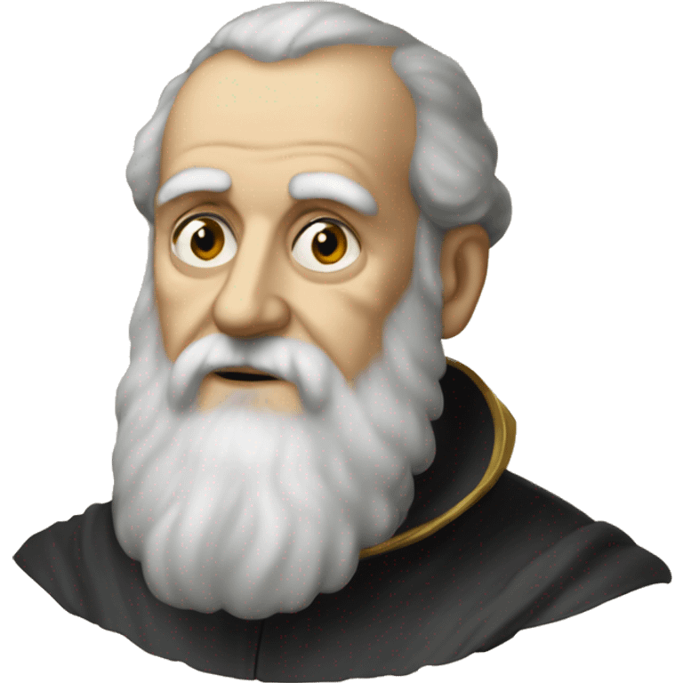 galileo galilei portrait without glasses emoji