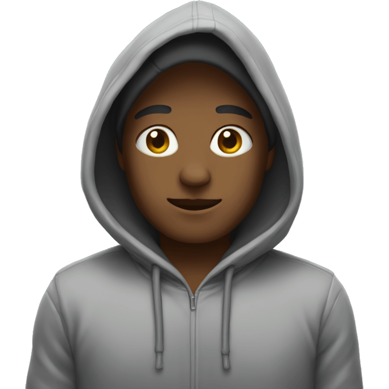 Person with hoodie emoji