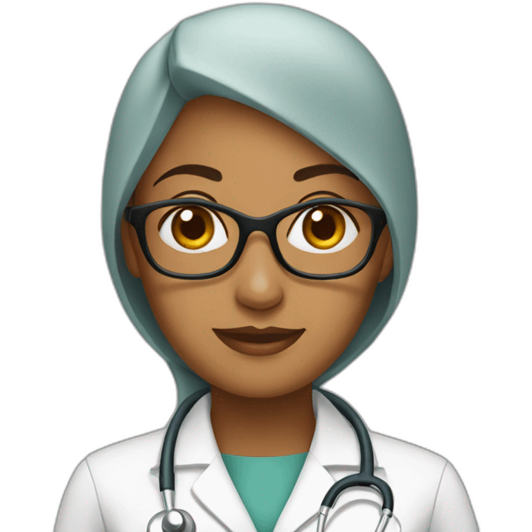 a muslim woman doctor emoji