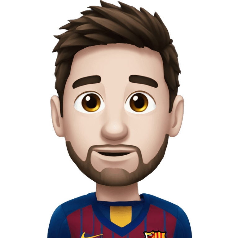 Messi apuntando al cielo emoji