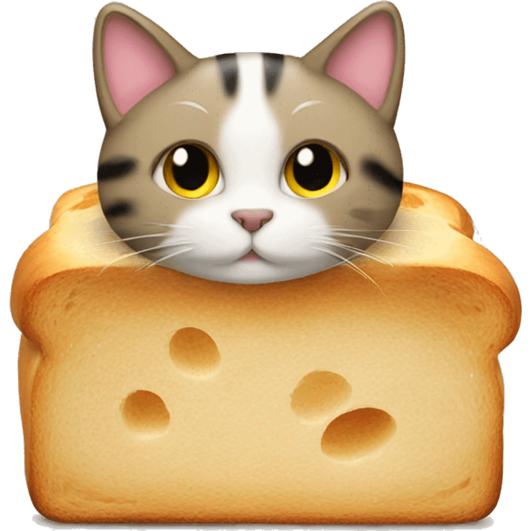 cat on the bread emoji