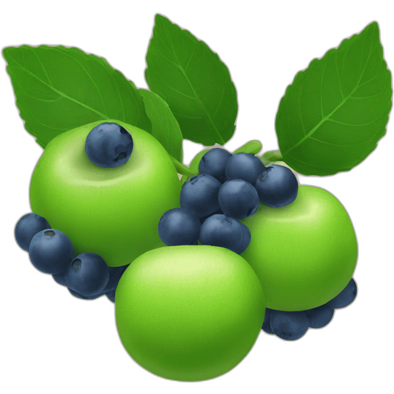 Blueberrys fruits emoji