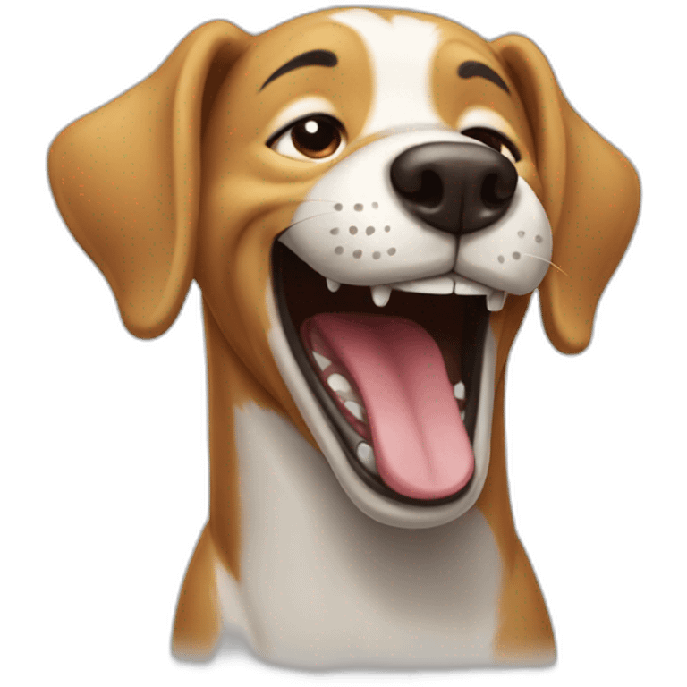 laughing dog emoji