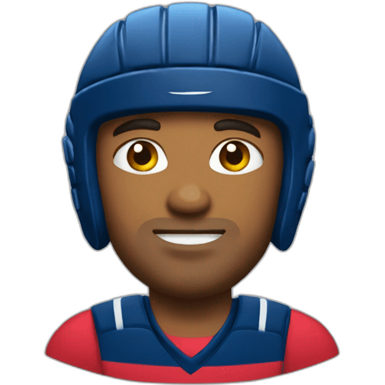 Rugbyman aveugle emoji