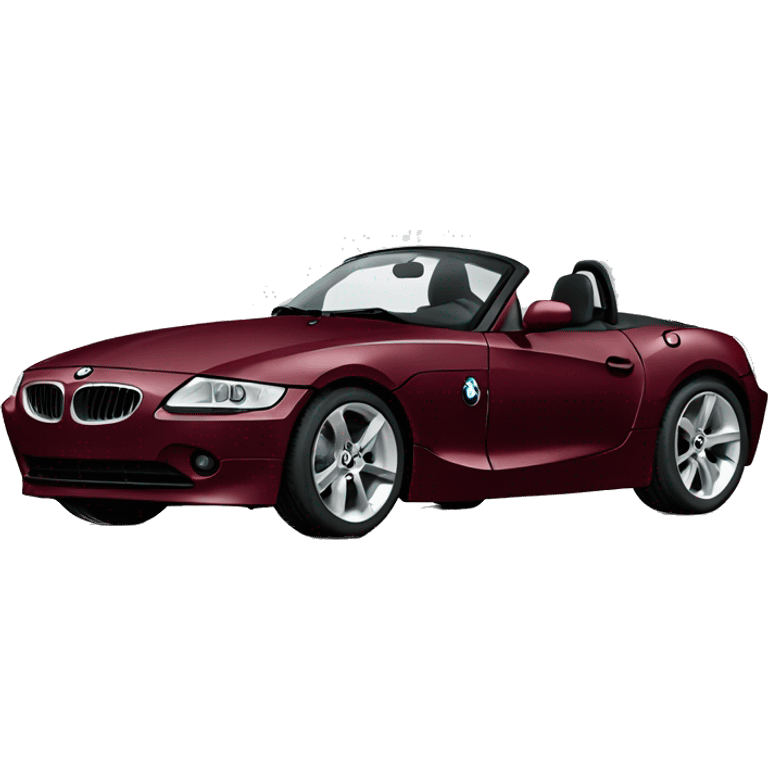 Burgundy BMW Z4 2003 emoji