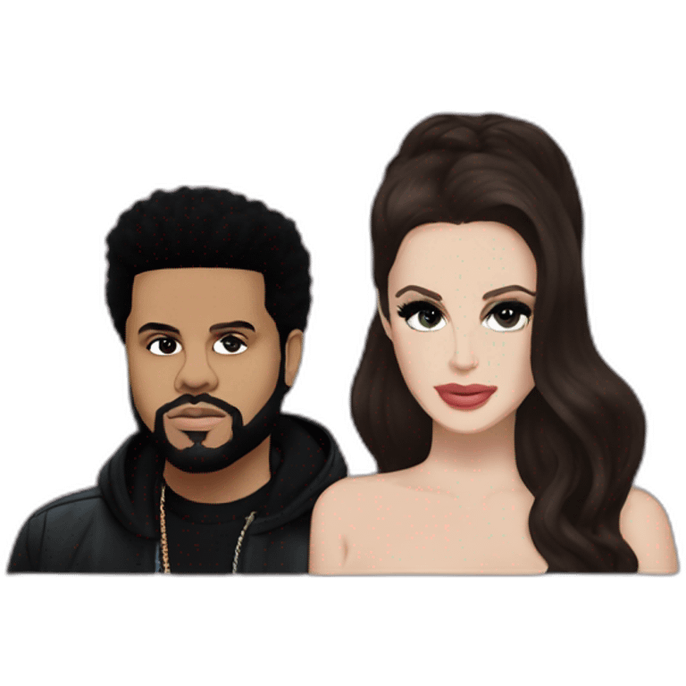 The weeknd and Lana del rey  emoji