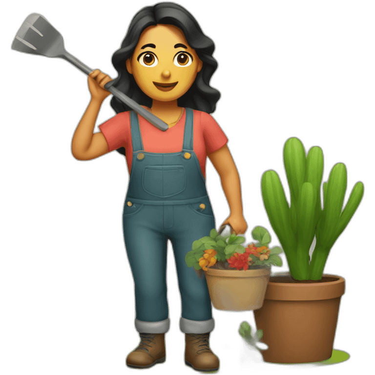 Mexican Gardener Woman emoji