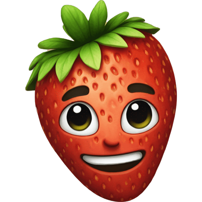 Stoned Strawberry emoji emoji