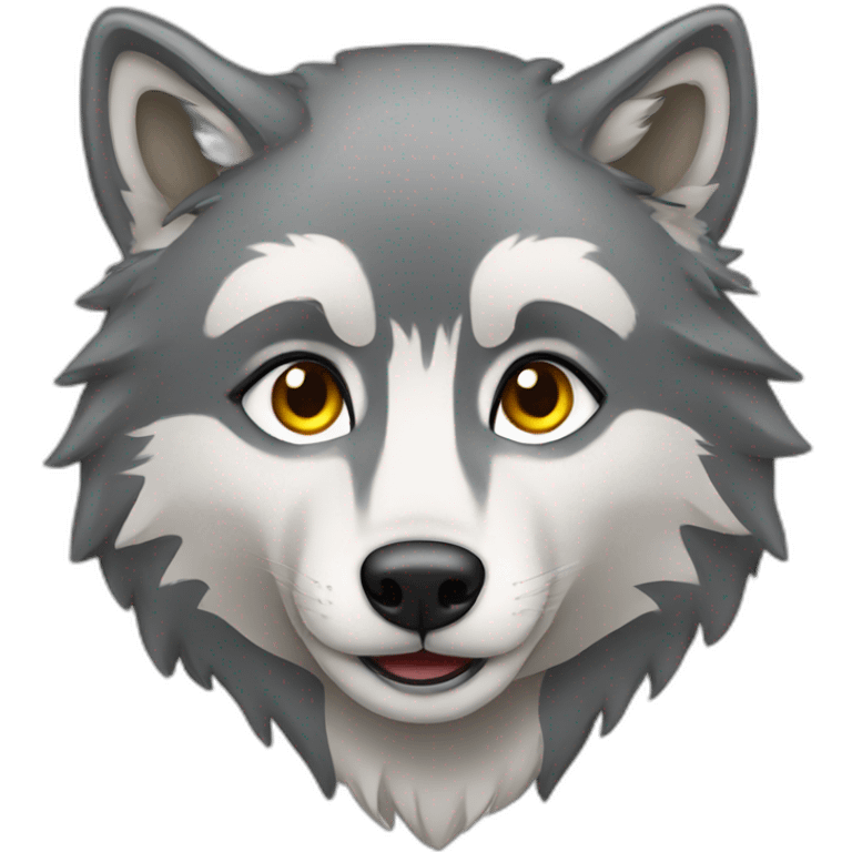 Female grey wolf  emoji