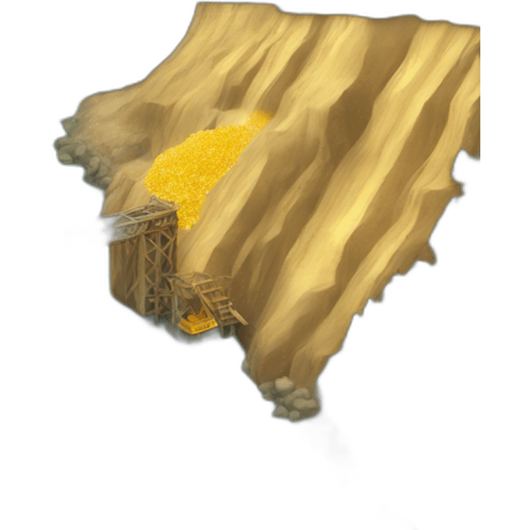 gold mining on the river emoji