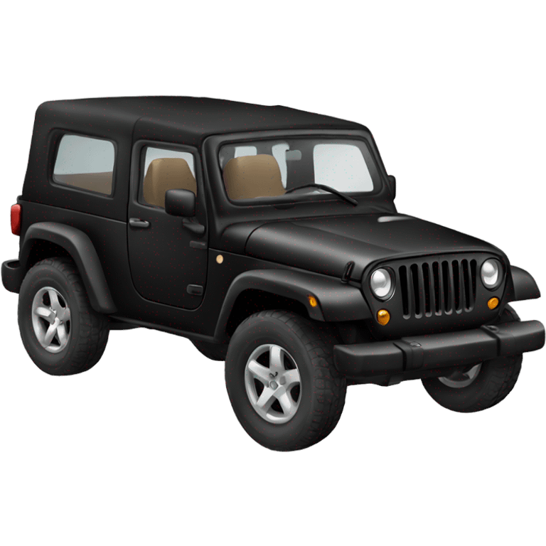 car jeep black  emoji