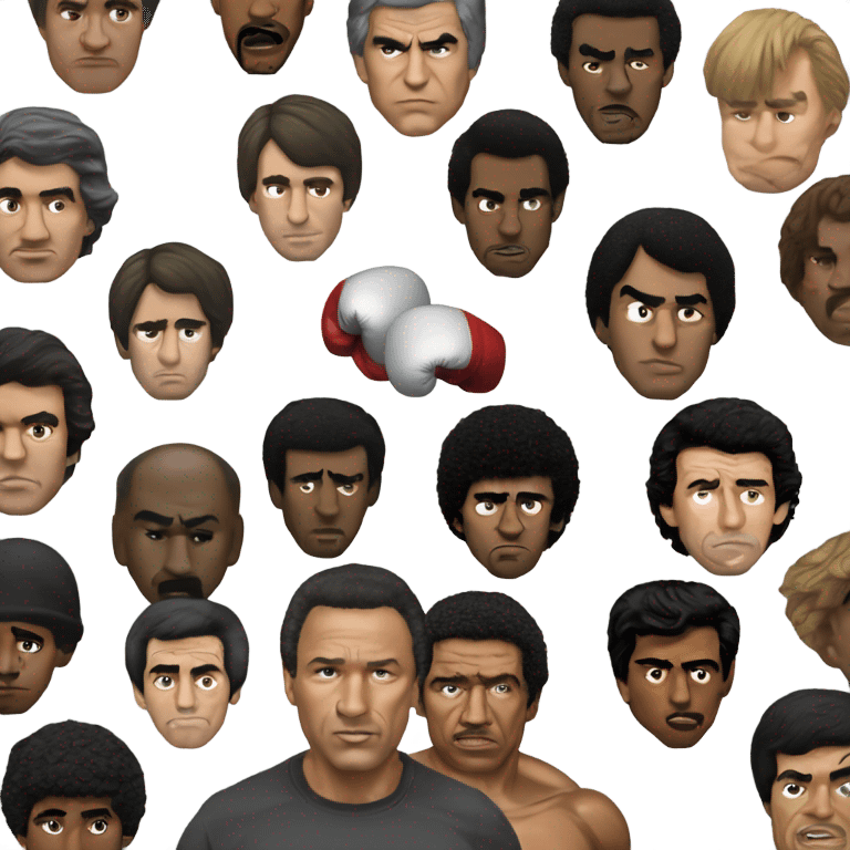 Realistic Mohammed Ali vs Rocky Balboa  emoji