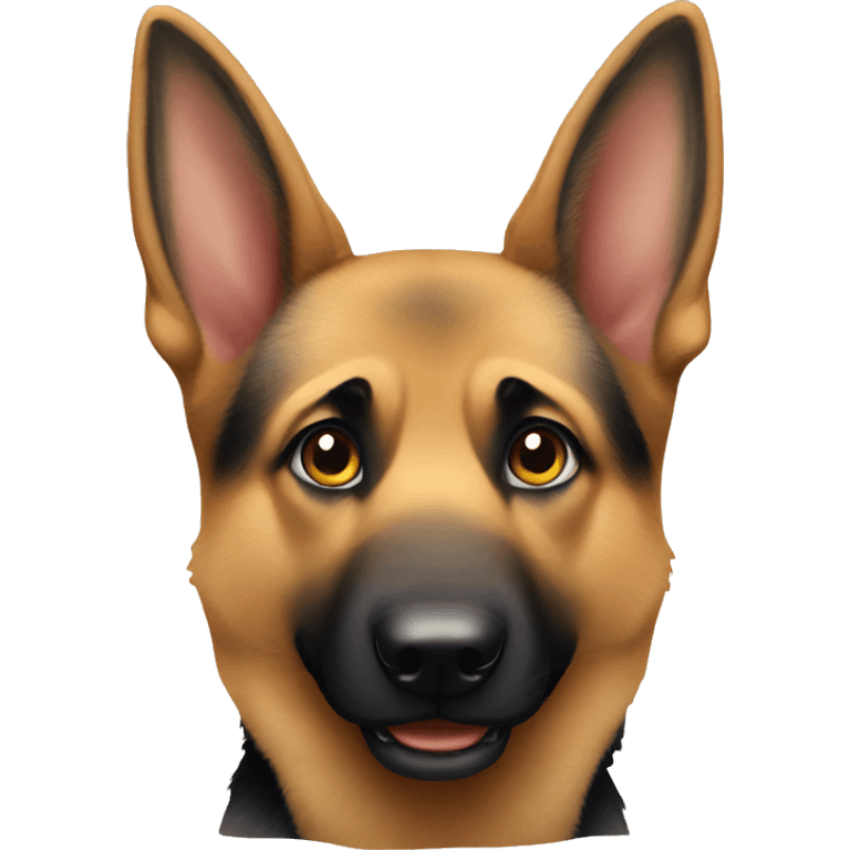 German shepherd cute  emoji