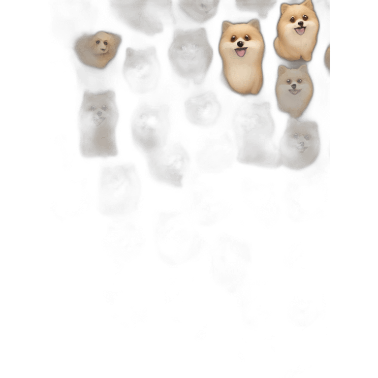 many pomeranian spitzes emoji