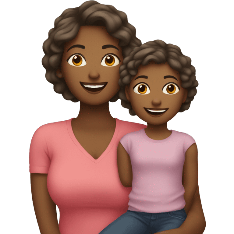 Mom & daughter  emoji