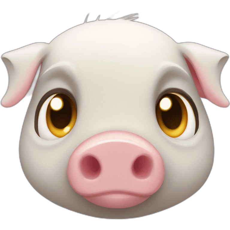 Pig body head cockatiel emoji