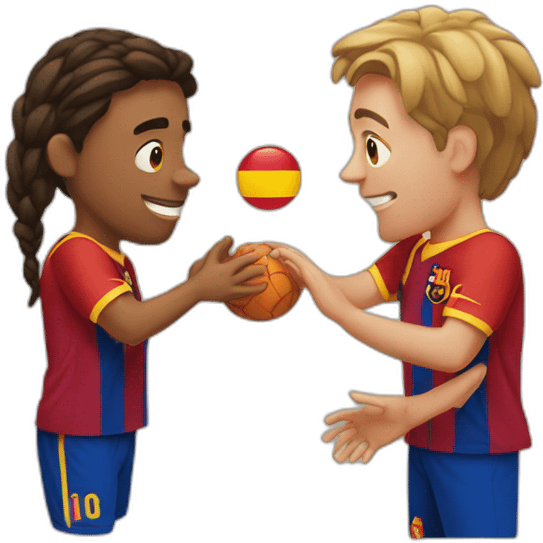 Barcelone and spain reunited emoji