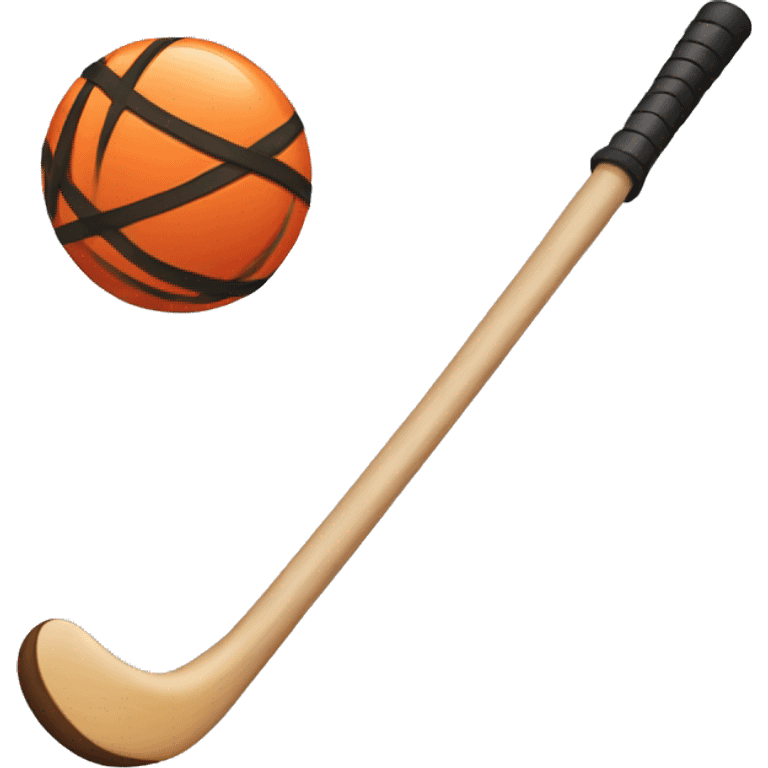 shinty stick and ball emoji