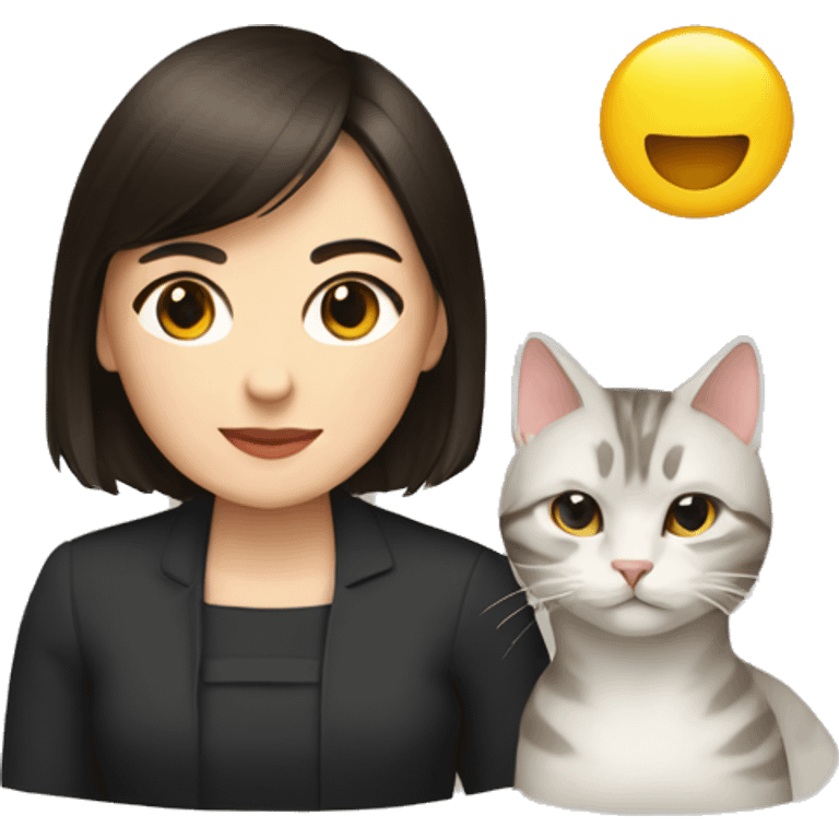 Maia Sandu and cat emoji