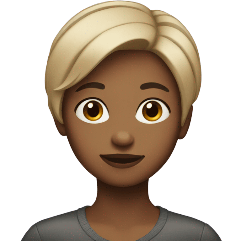 Short hair girl emoji