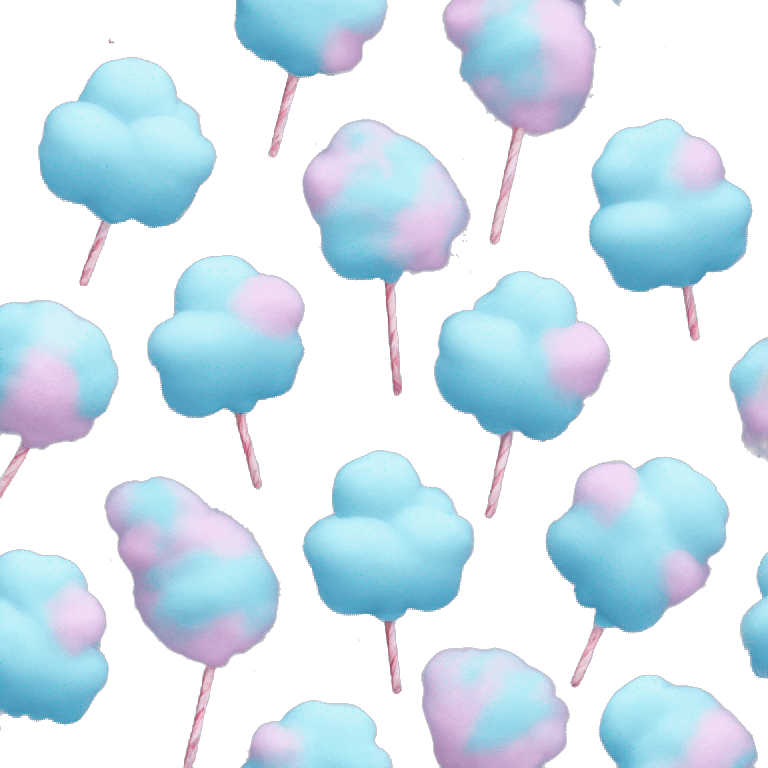 Blue cotton candy  emoji