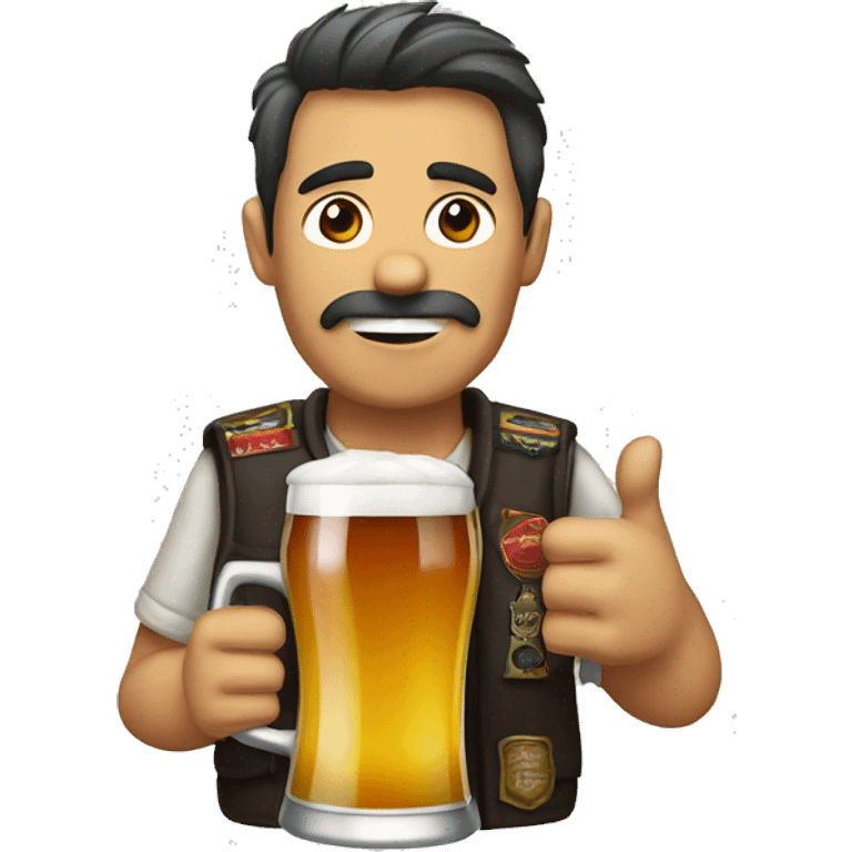 Toda tomando cerveza emoji