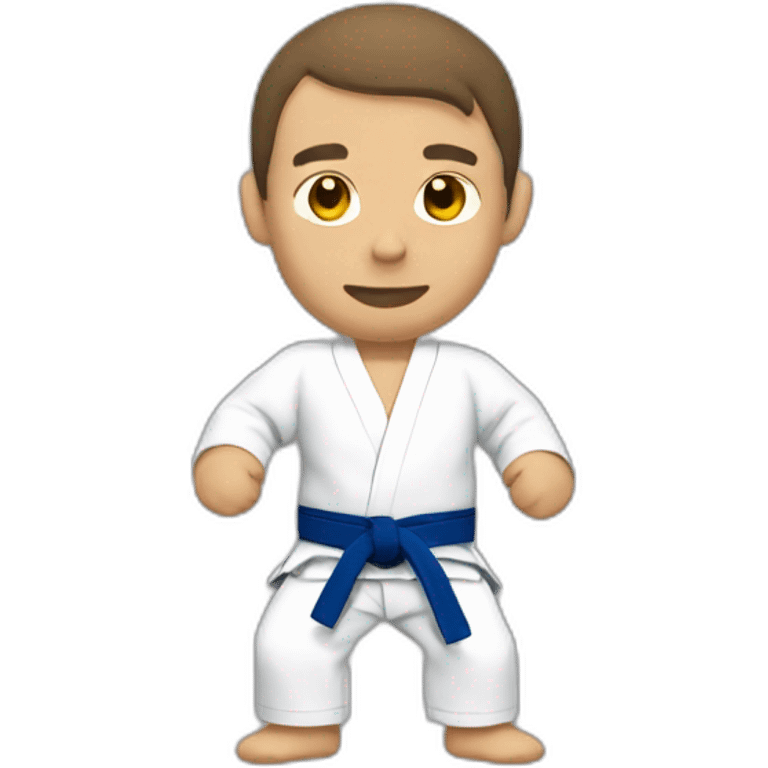 jiu jitsu fighter start to wrestle emoji