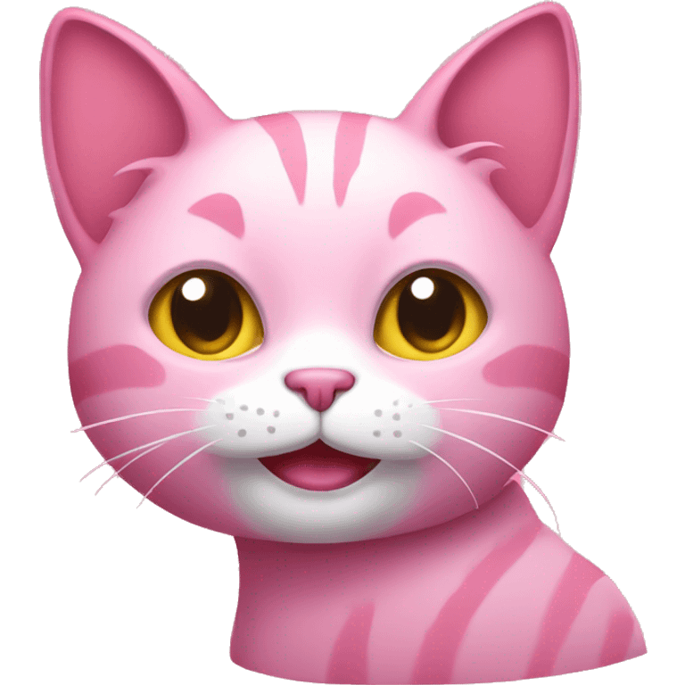 Pink cat emoji