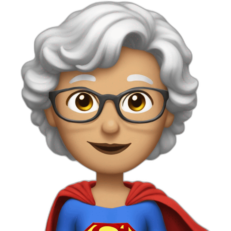 Mamie superman emoji