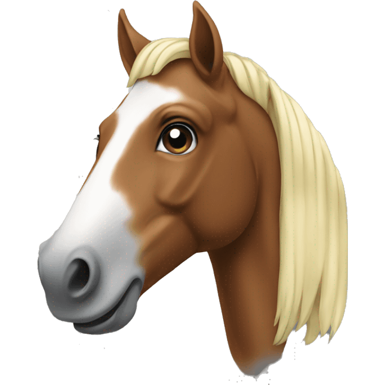 Horse with speaker emoji