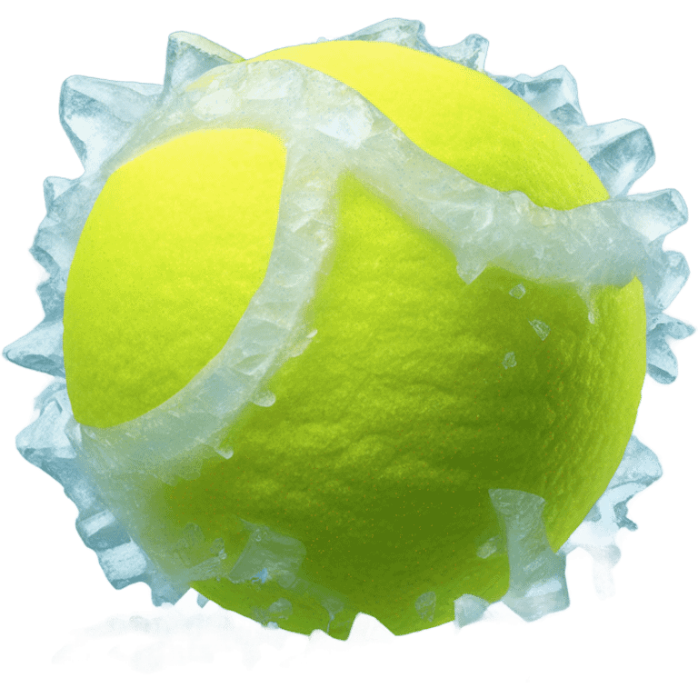 Frozen tennis ball emoji