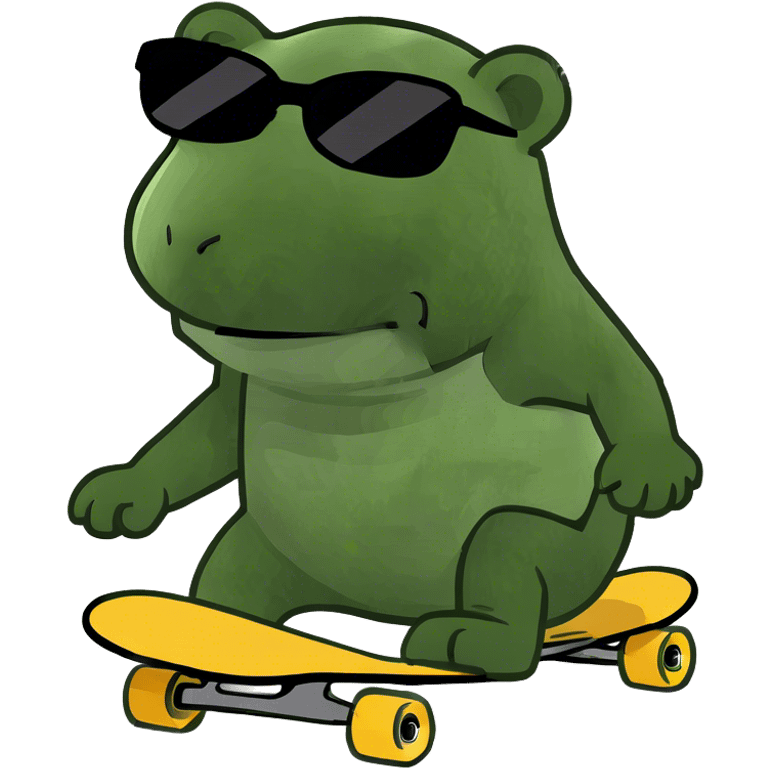 A red bear skateboarding  emoji