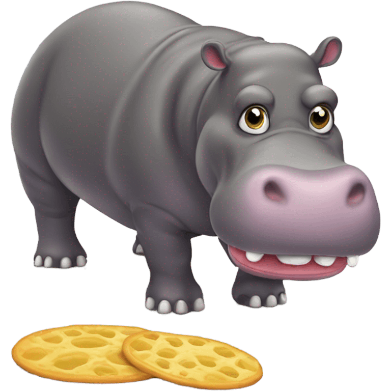 Hungry hippo emoji