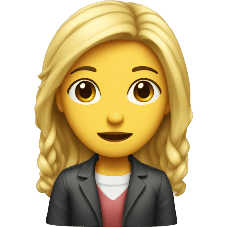 mysterious girl in a classroom emoji