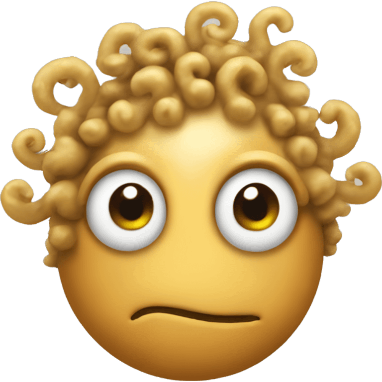 slug with curly hair  emoji