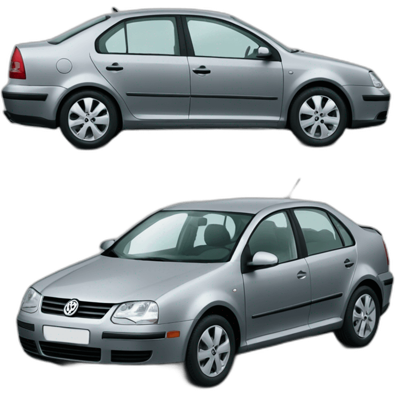 A Silver Gray Volkswagen Bora 1.6 Pacific 2004 emoji