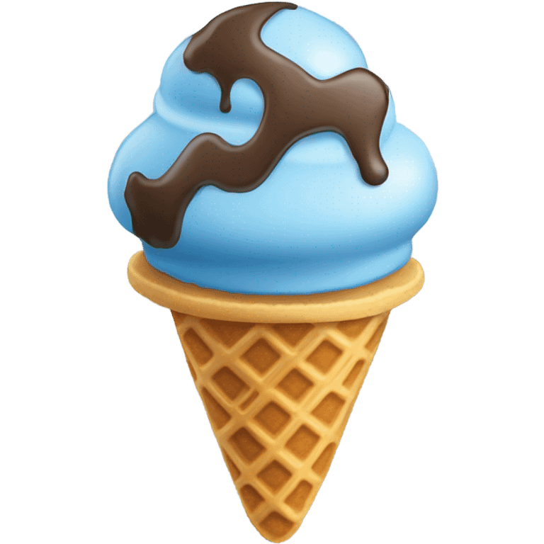 Blue ice cream emoji