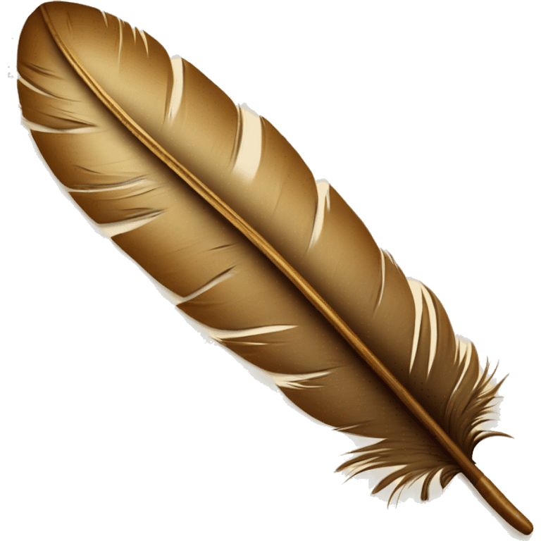 a feather quill and an open SCROLL emoji