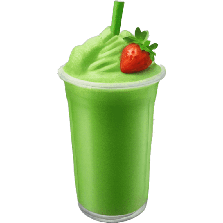 Strawberry matcha drink emoji